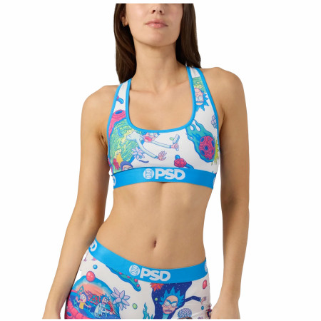 Rick and Morty Attack PSD Sports Bra